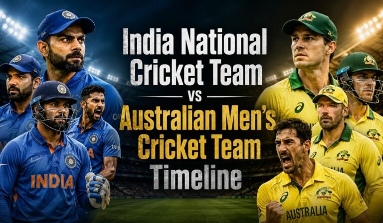 India National Cricket Team vs Australian Men’s Cricket Team Timeline