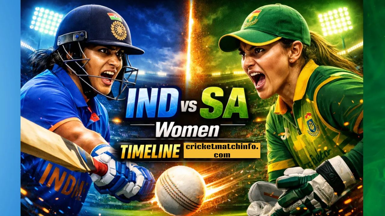 India Women's National Cricket Team vs South Africa Women's National Cricket Team Timeline