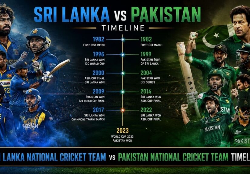 Sri Lanka National Cricket Team vs Pakistan National Cricket Team Timeline