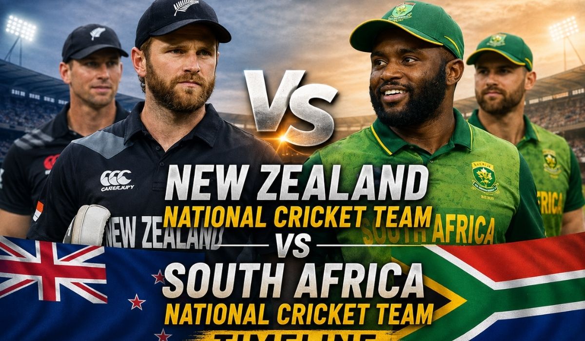 New Zealand National Cricket Team vs South Africa National Cricket Team Timeline