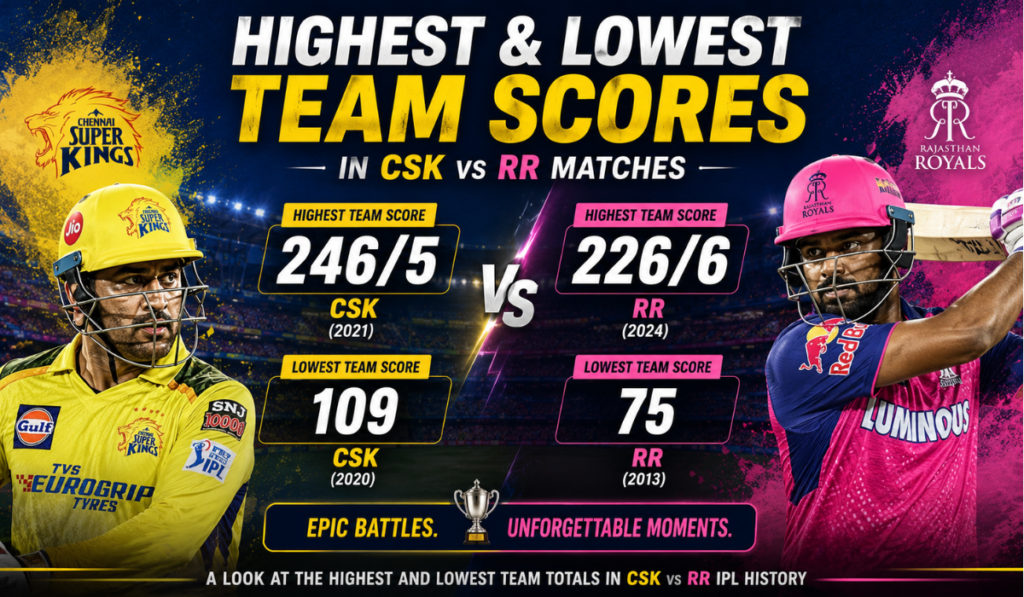 Chennai Super Kings vs Rajasthan Royals Stats