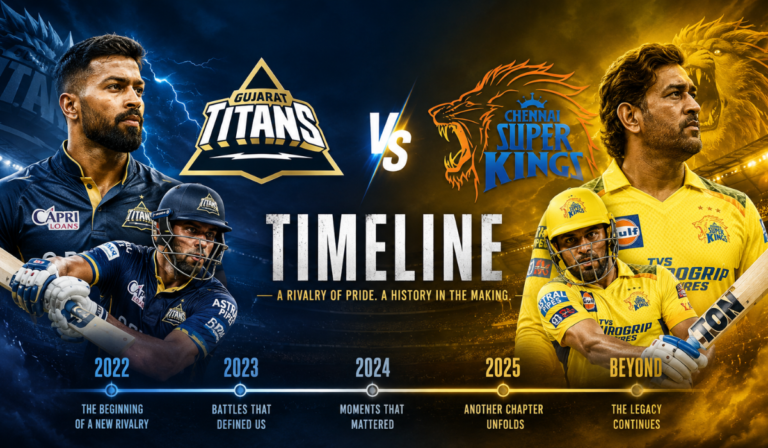 Gujarat Titans vs Chennai Super Kings Timeline