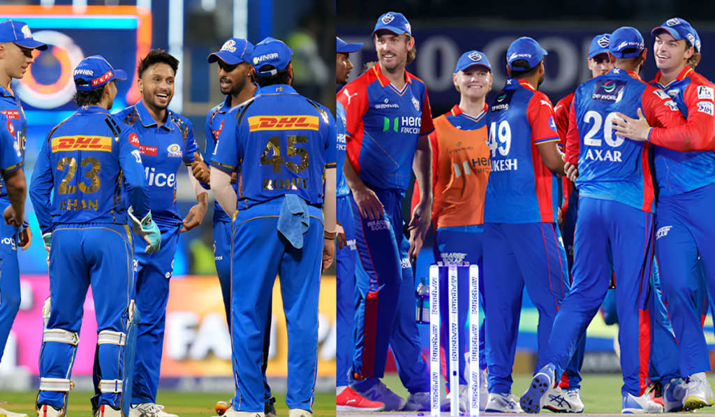 Mumbai Indians vs Delhi Capitals Standings