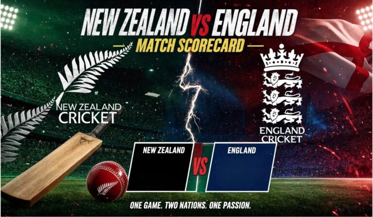 New Zealand National Cricket Team vs England Cricket Team Match Scorecard