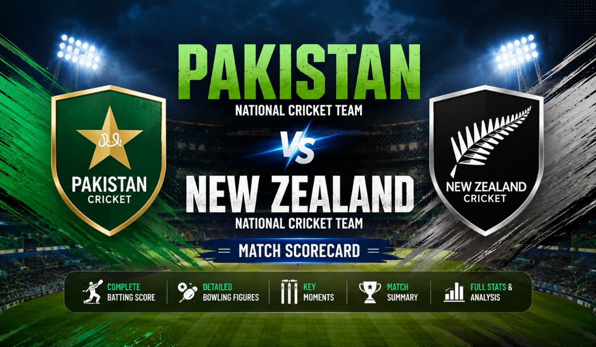 Pakistan National Cricket Team vs New Zealand National Cricket Team Match Scorecard