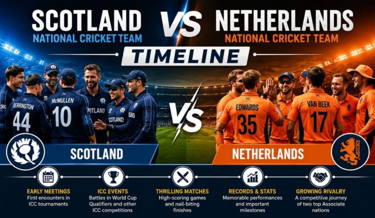 Scotland National Cricket Team vs Netherlands National Cricket Team Timeline