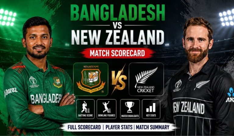 Bangladesh National Cricket Team vs New Zealand National Cricket Team Match Scorecard