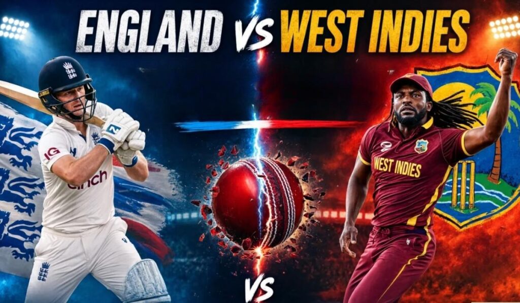 England Cricket Team vs West Indies Cricket Team Timeline