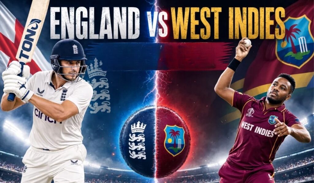 England Cricket Team vs West Indies Cricket Team Timeline