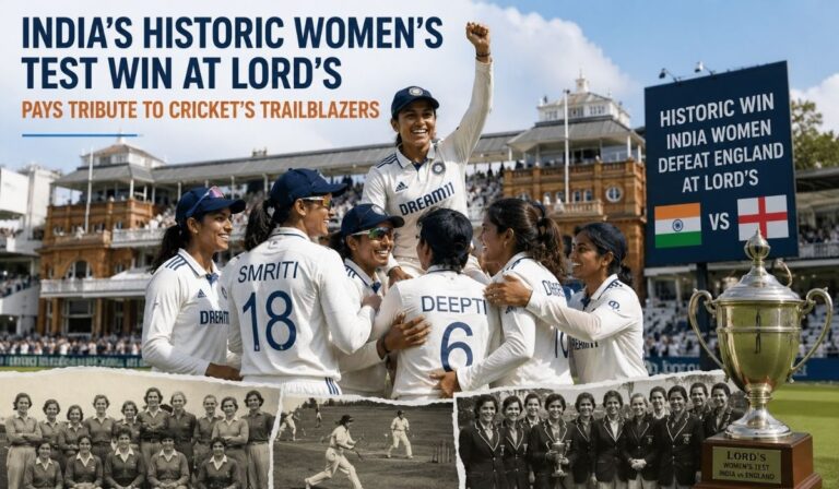 India's Historic Women's Test Win at Lord's Pays Tribute to Cricket's Trailblazers