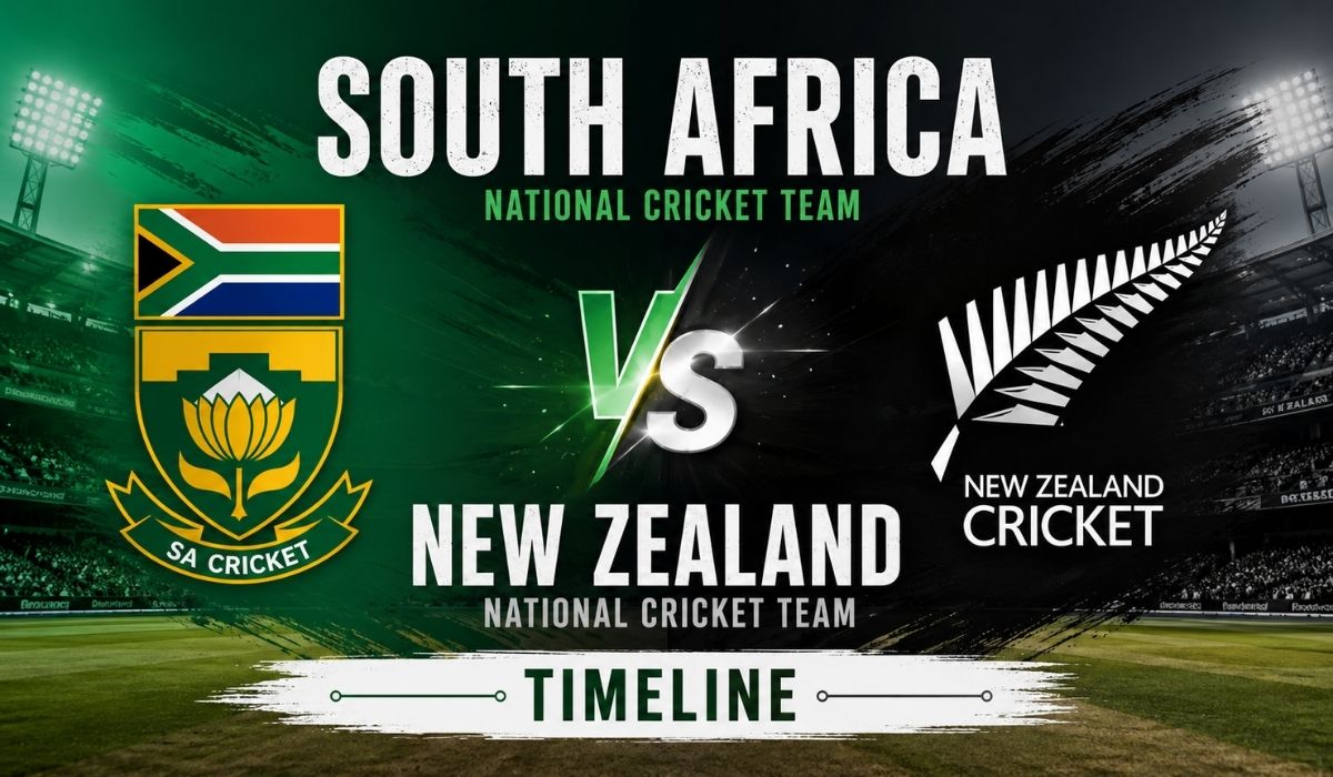 South Africa National Cricket Team vs New Zealand National Cricket Team Timeline