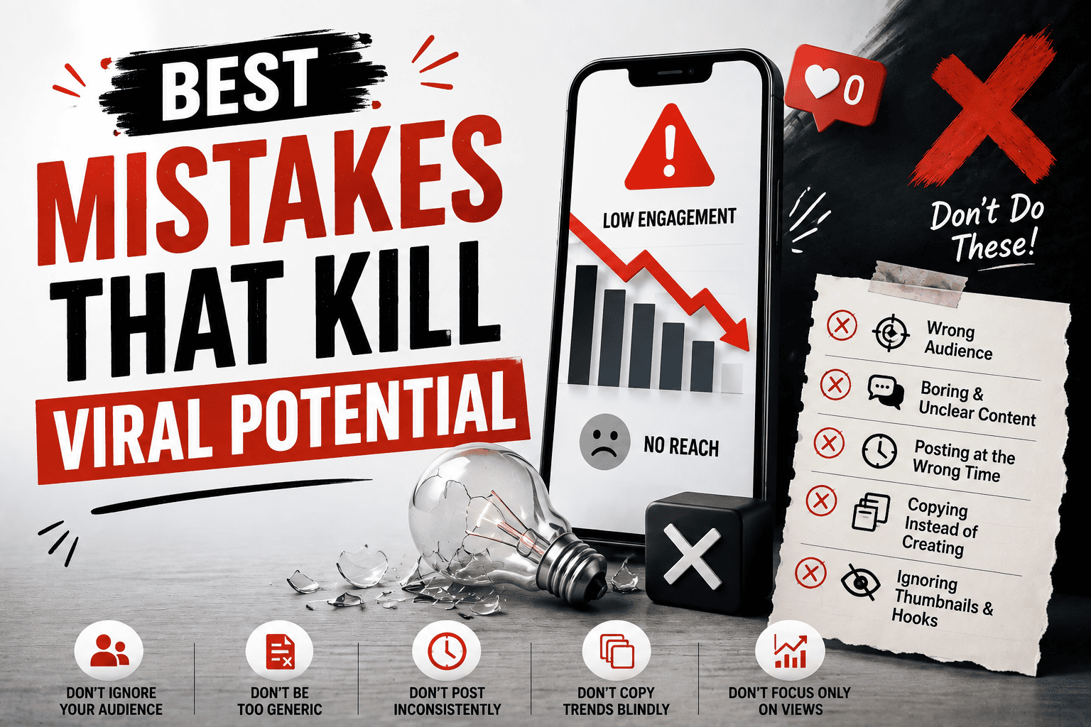 Best Mistakes That Kill Viral Potential