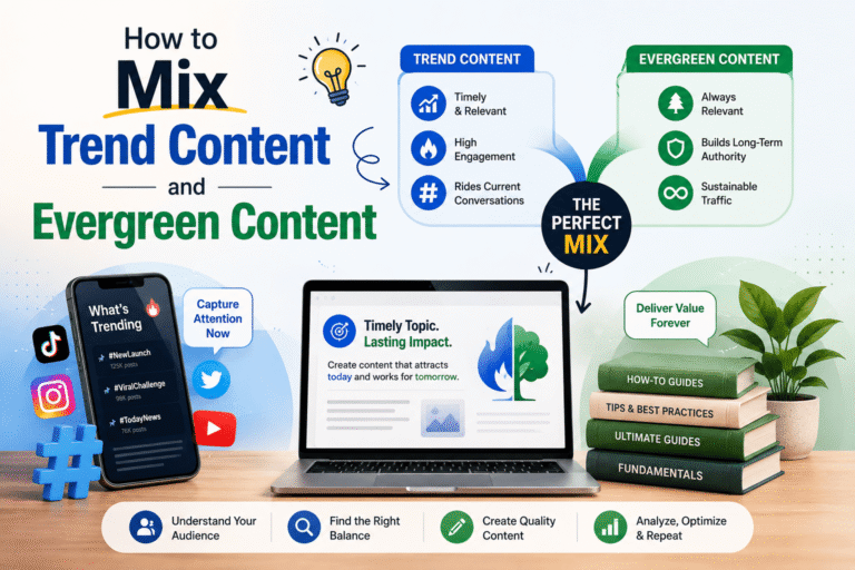 How to Mix Trend Content and Evergreen Content