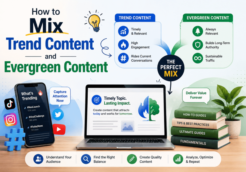 How to Mix Trend Content and Evergreen Content