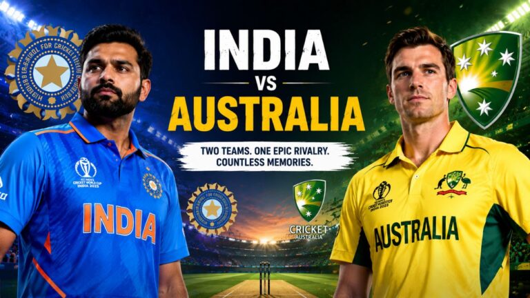 Australian Men’s Cricket Team vs India National Cricket Team Timeline