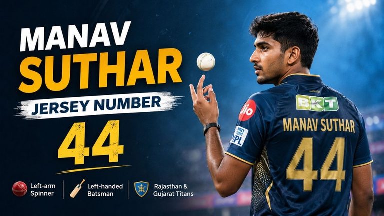 Manav Suthar Jersey Number