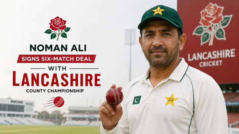 Noman Ali Joins Lancashire on Six-Match County Championship Deal 