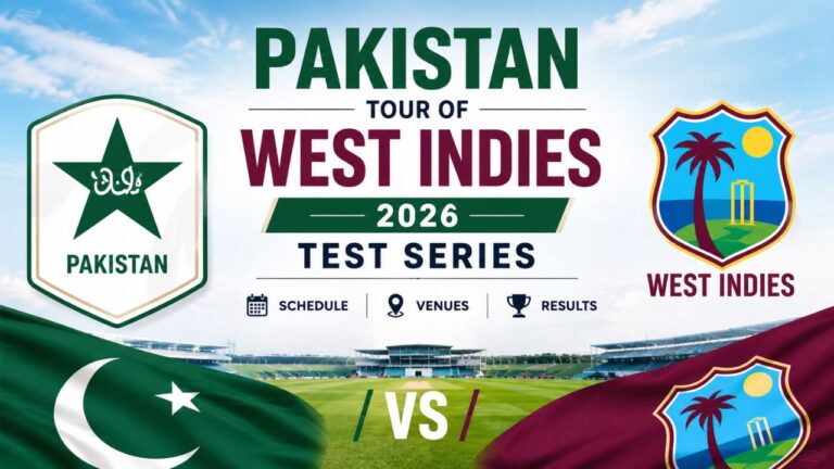 Pakistan Tour of West Indies 2026: