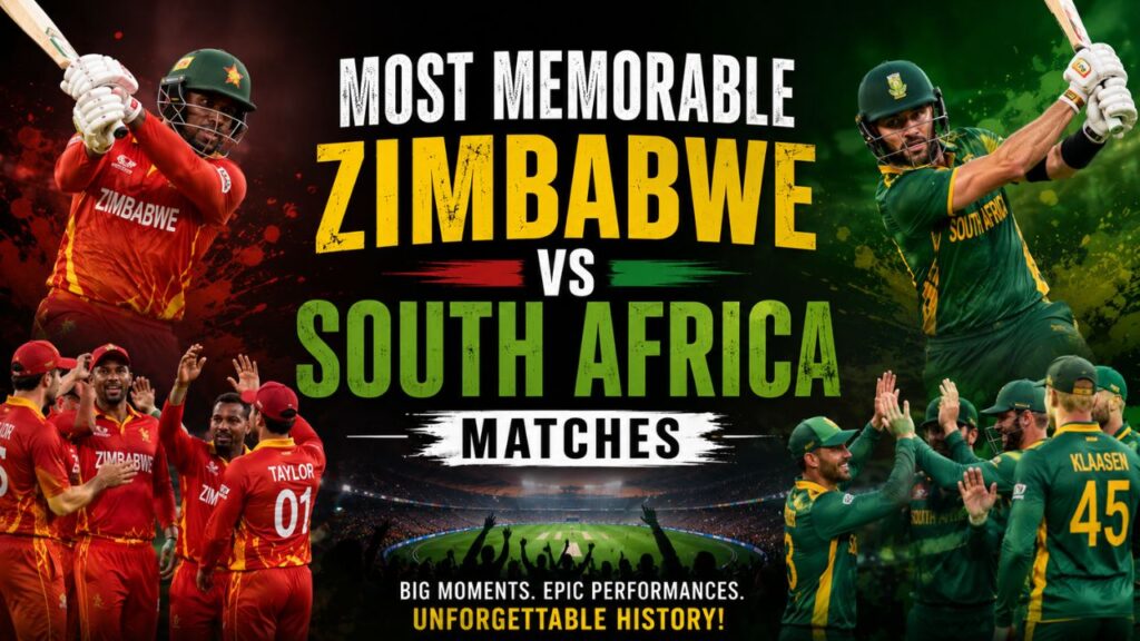 Most Memorable Zimbabwe vs South Africa Matches 