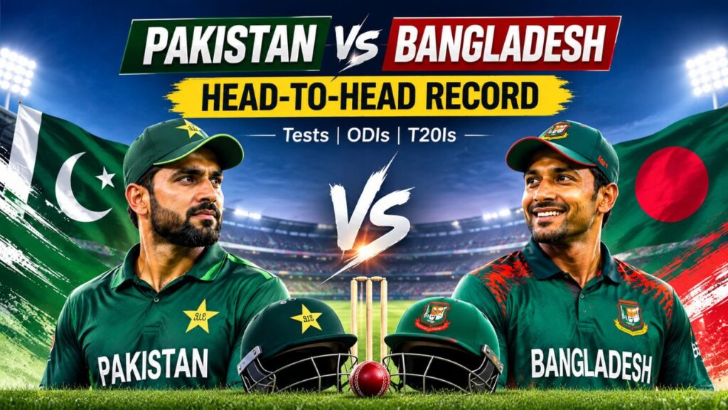 Pakistan National Cricket Team vs Bangladesh National Cricket Team Timeline