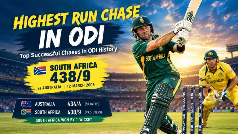 Highest Run Chase in ODI 2026
