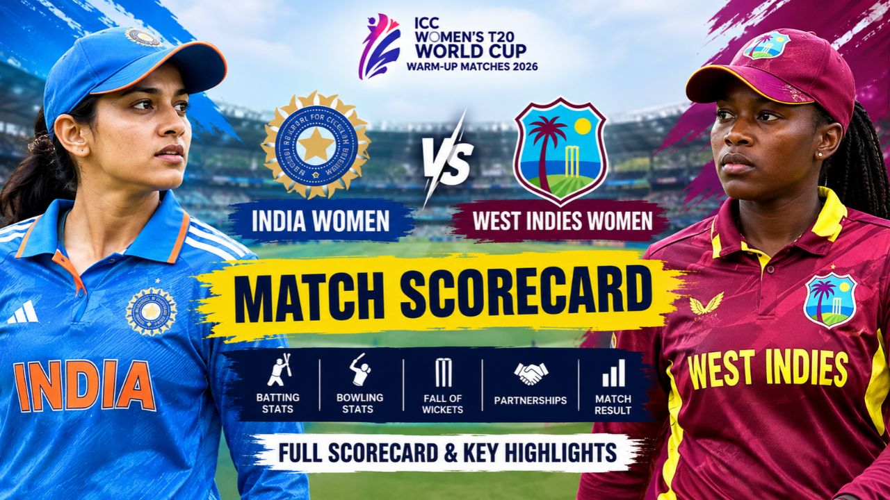 India Women's National Cricket Team vs West Indies Women Match Scorecard| Full Scorecard