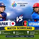 Japan vs Afghanistan Match Scorecard 2026