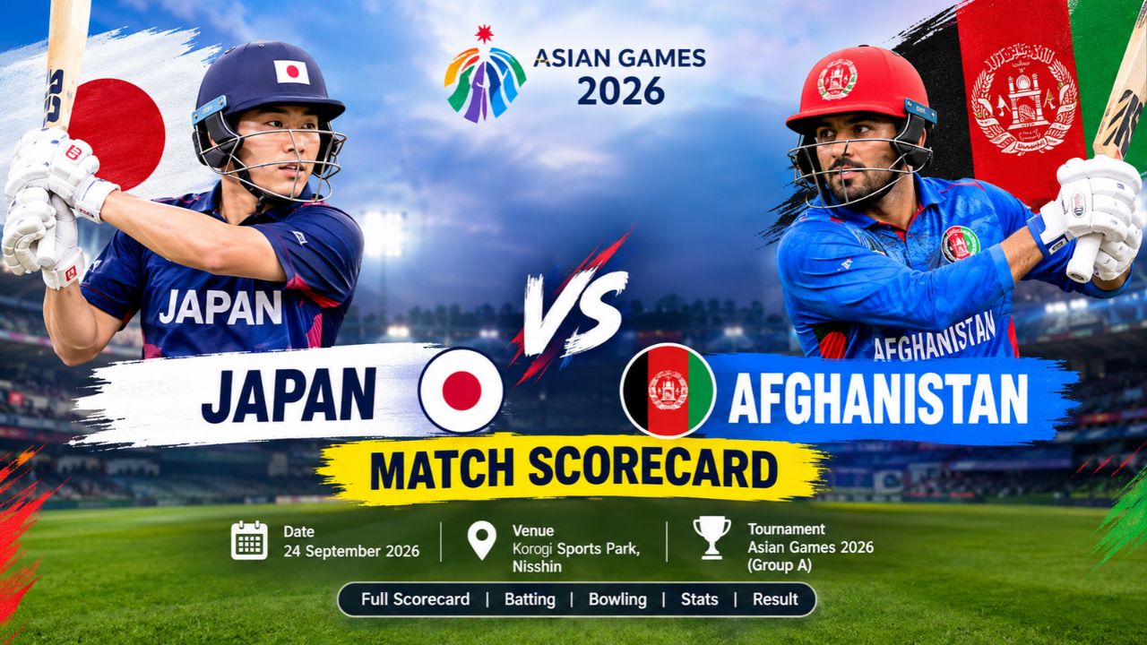 Japan vs Afghanistan Match Scorecard 2026