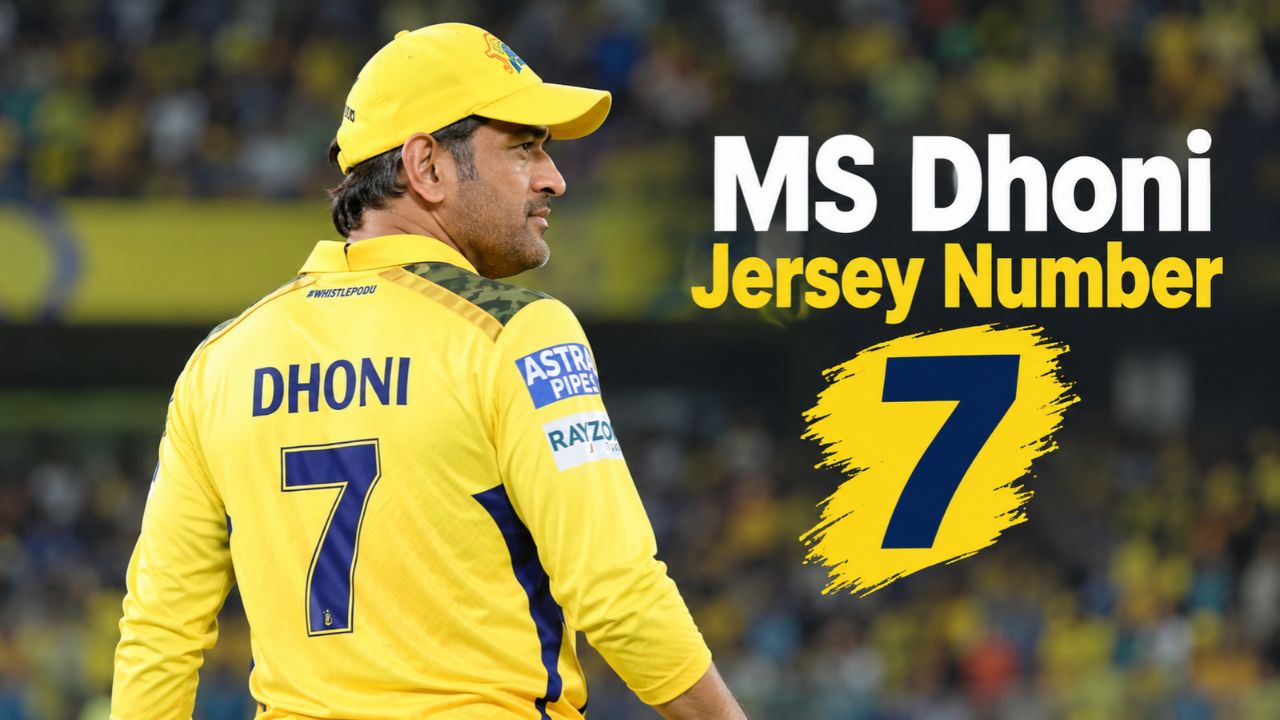 Dhoni Jersey Number