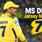Dhoni Jersey Number